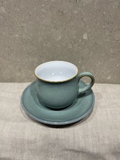 Denby Regency Green Coffee Espresso Cup and Saucer Immaculate