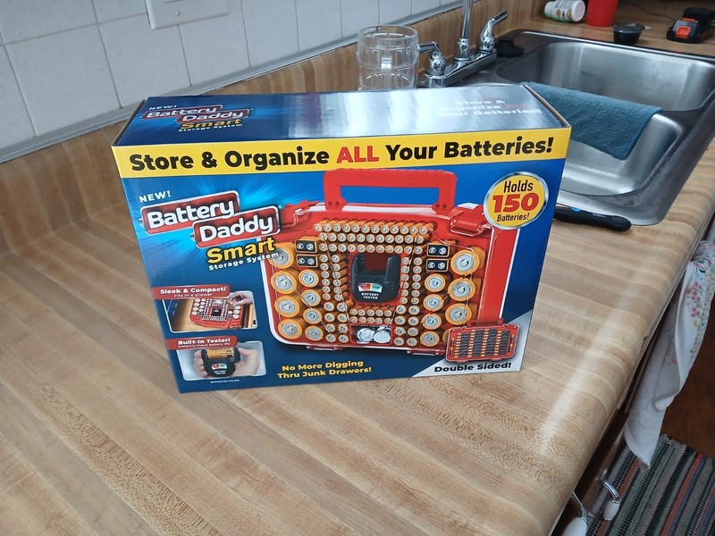 New Battery Daddy Smart Storage System with Tester -Holds 150 Batteries
