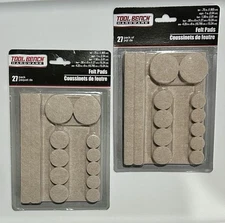 2 Count Tool Bench Hardware 27 pc Protective Felt Pads Furniture Protective Pads