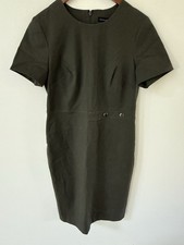Banana Republic Green Short Sleeve Stretch Sheath Body Con Dress SZ 12 Career