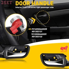2set Inner Door Pull Handle Front Left Right Car Accessories For 03-07 Honda Acc
