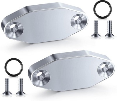 ''Saillong 2 Pack LS Billet Oil Cooler Block off Plate on Oil Pan LS Billet Port