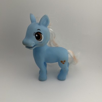 Vintage RMS International Blue Pony Horse Figure White Mane Toy 5  Collectible