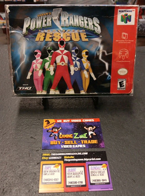 Power Rangers Lightspeed Rescue (Nintendo 64) CIB W/Box Protector