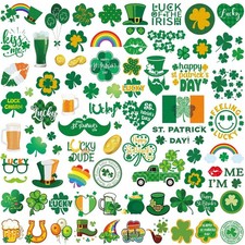 JEEFONNA Glitter St Patricks Day Temporary Tattoos, 23 Sheets St Patricks Day...