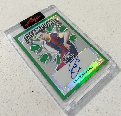 XAVI HERNANDEZ SIGNED AUTO 2022 Leaf Metal Champions /8 #C-XH1 PSA