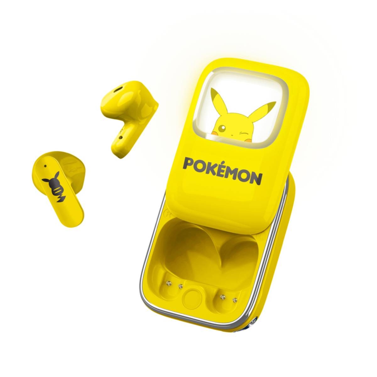 Casque Bluetooth sans fil 5.3 Pokémon pour enfant avec bracelet Pikachu amovible jaune