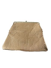 Vintage Gold Metallic Clutch Bag Purse 1960s