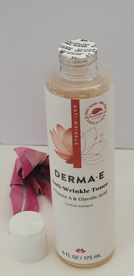 DERMA.E Anti-Wrinkle Toner Vitamin A & Glycolic Acid Lotion 6 fl oz / 175 ml
