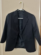 Arrow Blazer Jacket Boy Size 8 Regular Navy Blue Long Sleeve