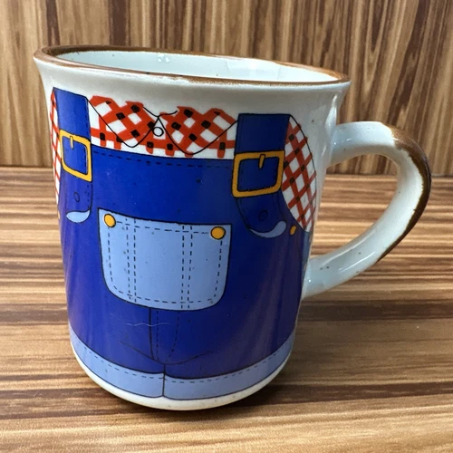 **Mug Only** Vintage Interpur Farmer Boy - Overalls Mug Farmhouse Décor