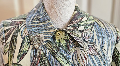 Harve Benard Collection Jacke Damen 6 Blumen Tropical Print Blumenknöpfe - Bild 2 von 8