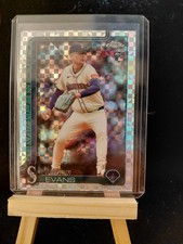 Topps Chrome Update Series 2023 Logan Evans USC194 Checkerboard Rookie Mariners
