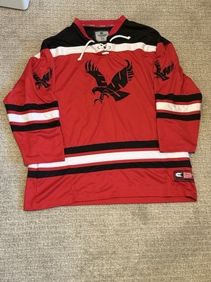 Y2K Eastern Washington University Collesium Embroidered Hockey Jersey Size 2XL