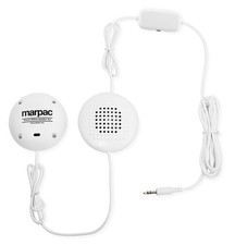 Marpac Pillow Speaker In-Line Set, 3.5 mm plug, White