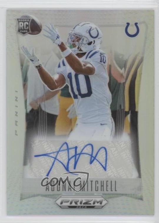 2024 Panini Prizm Deca Signatures Silver Adonai Mitchell Rookie Auto RC pe8
