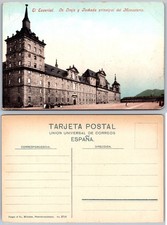 Postal de España fachada del monasterio del Escorial