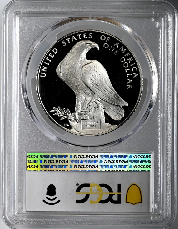 1984-S  $1 OLYMPIC PROOF SILVER DOLLAR COMMEMORATIVE PCGS PR70 DCAM #49031875 - Image 4 of 4