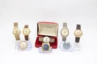 F x8 Vintage Gents Manual Wind Wristwatches Inc Saxon, Timex etc Not Working