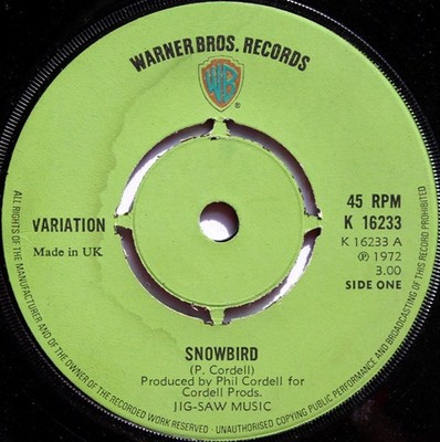 Variation - Snowbird / Nebula - Used Vinyl Record 7 - H7420z