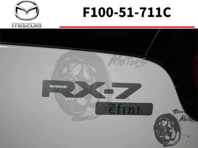 Mazda Seite Hinten Silber Efini Emblem Aufkleber Sticker OEM Original RX-7 F1...