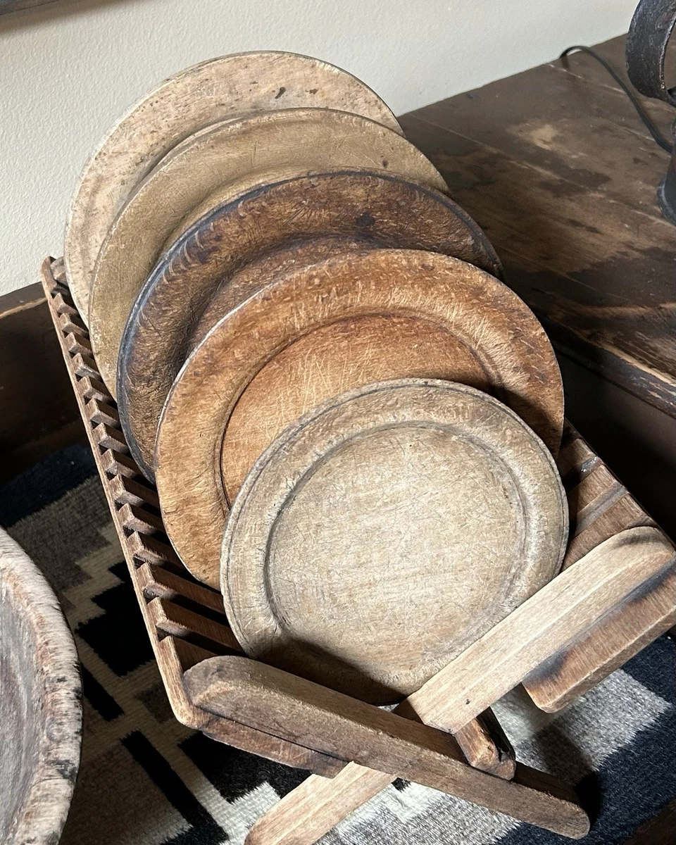Wooden Antique Primitive Plates for sale | eBay