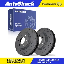 Front Drilled Slotted Brake Rotors Pair for Nissan Armada TITAN XD 5.6L V8