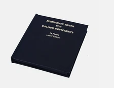 14 Plate Ishihara Test Book For Color Blindness Ophthalmology