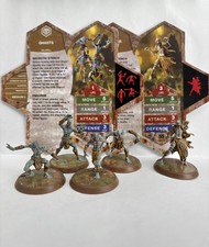 Ghast Custom Heroscape Squad Figures - Undead Squad Miniatures + Cards - D&D