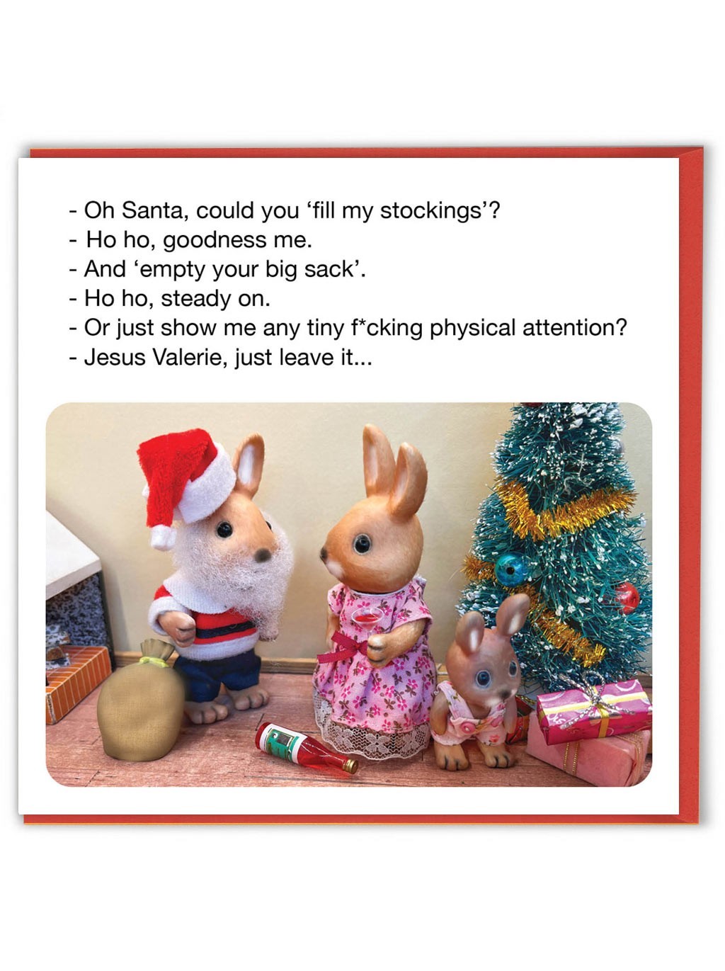 Funny Christmas Card Forest_Fr1ends Witty Amusing Festive Humour Novelty Joke