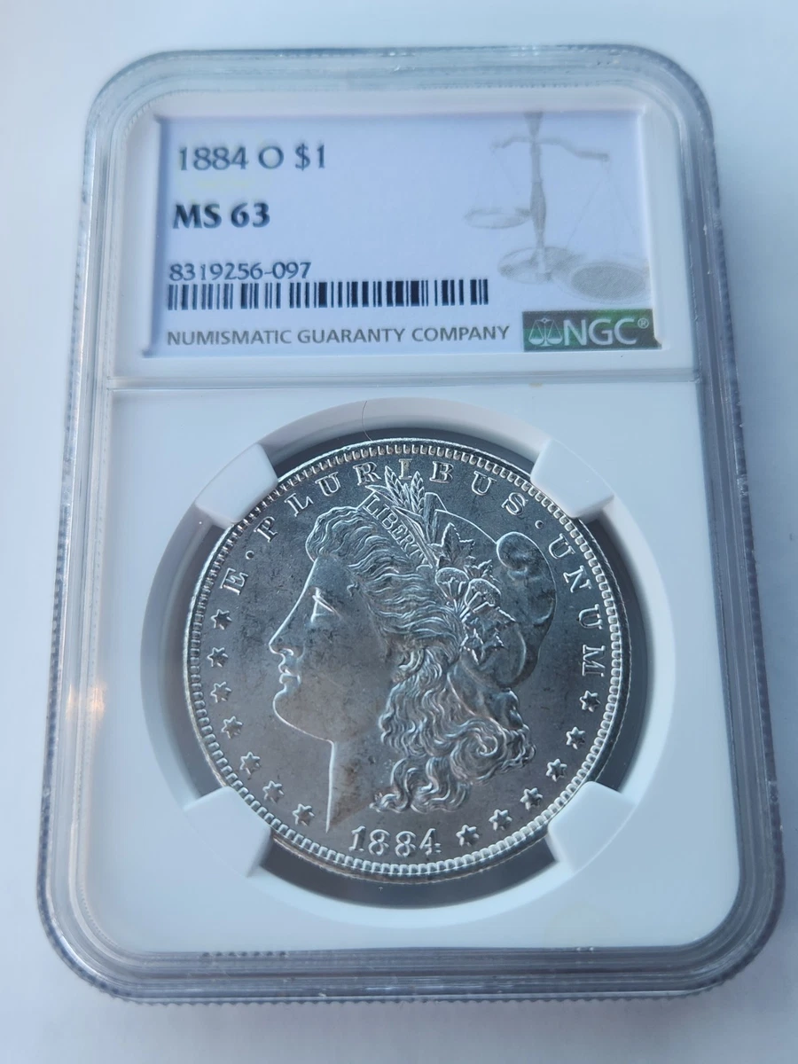 New Orleans Grade MS 63 1884 Year Morgan US Dollars (1878-1921