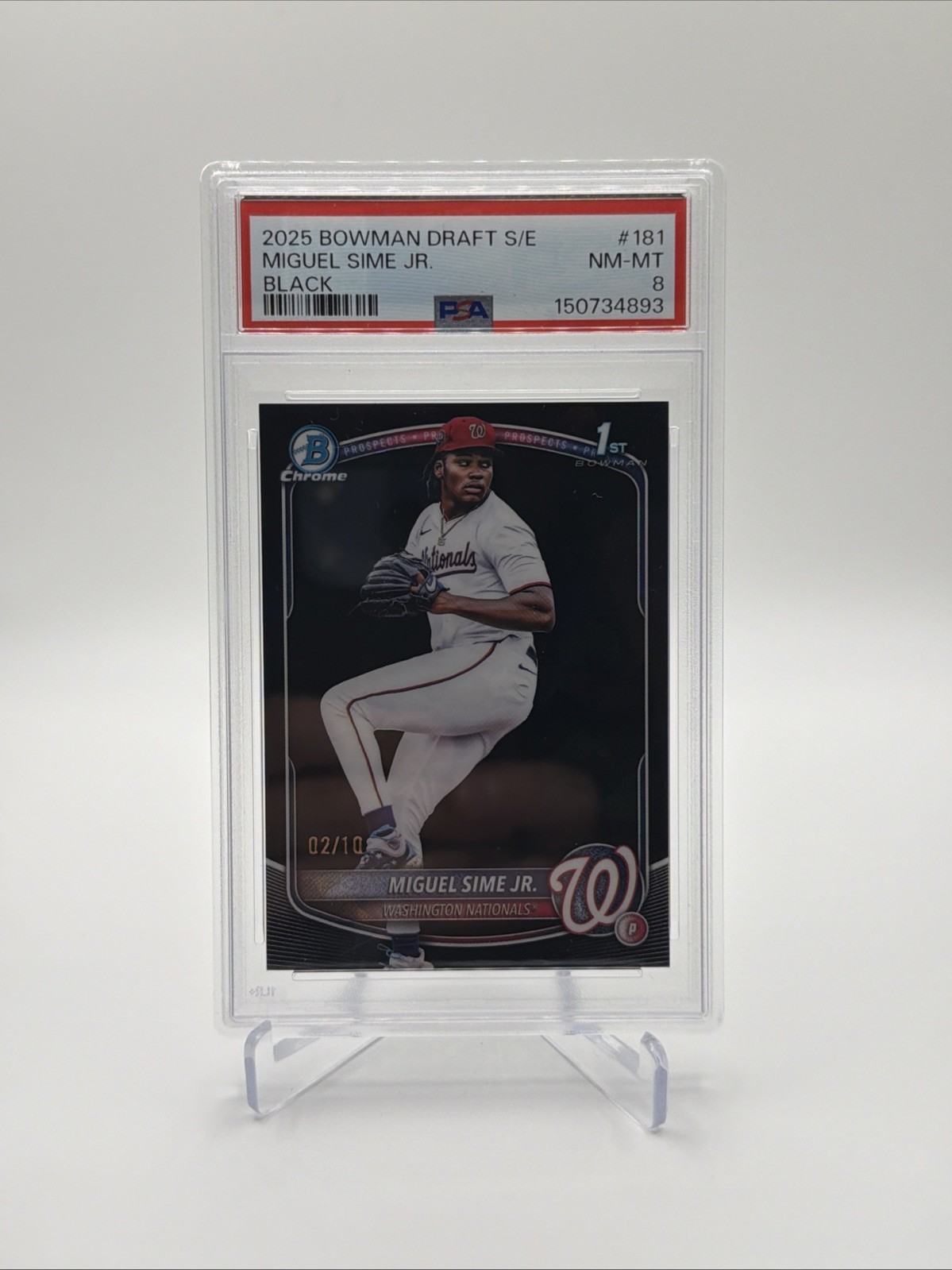 2025 Bowman Chrome Draft Sapphire Edition - Miguel Sime Jr. #BDC-181 Black /10