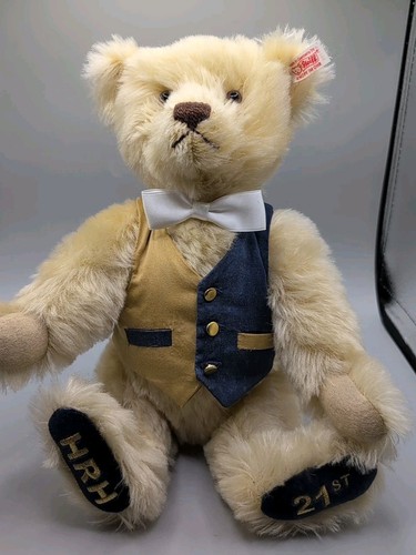 Steiff HRH Prince William 21st Birthday Limited Edition Teddy Bear Growling - Picture 1 of 11