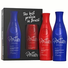 Portier Exclusive Professional Brazilian Keratin Treatment with Anti-Frizz 34 fl