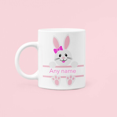 personalisierte Osterhase Tasse, rosa, blau, Hase, Schokolade