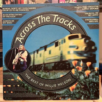 [COUNTRY]~EXC LP~WILLIE NELSON~Across The Tracks~The Best Of~[1987~TELSTAR]~UK~