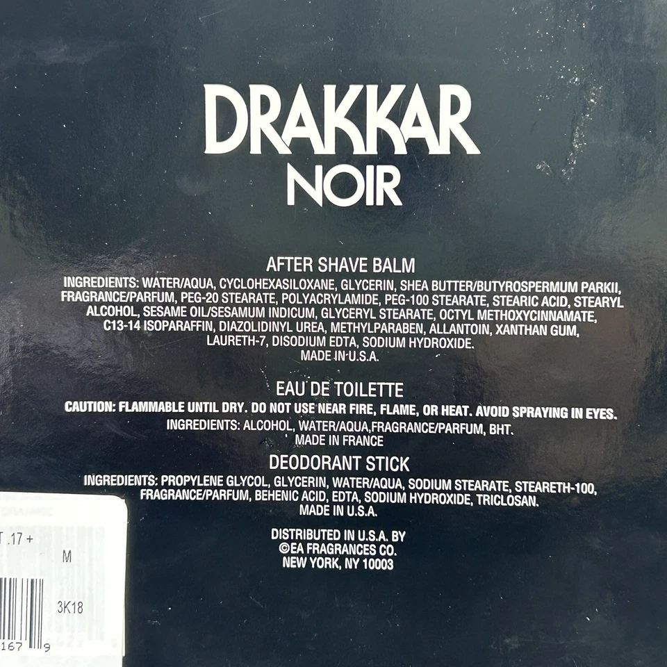 Мужской дорожный подарочный набор Drakkar Noir от Guy Laroche бальзам туалетная вода дезодорант 3 шт. - Изображение 3 из 4