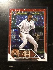 2023 Topps Series 2 Brendon Davis RC Red Foil /199 #494 SP Rookie Card PWE