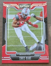 2022 Panini Chronicles Playbook Draft Picks Chris Olave #10 OSU Rookie RC
