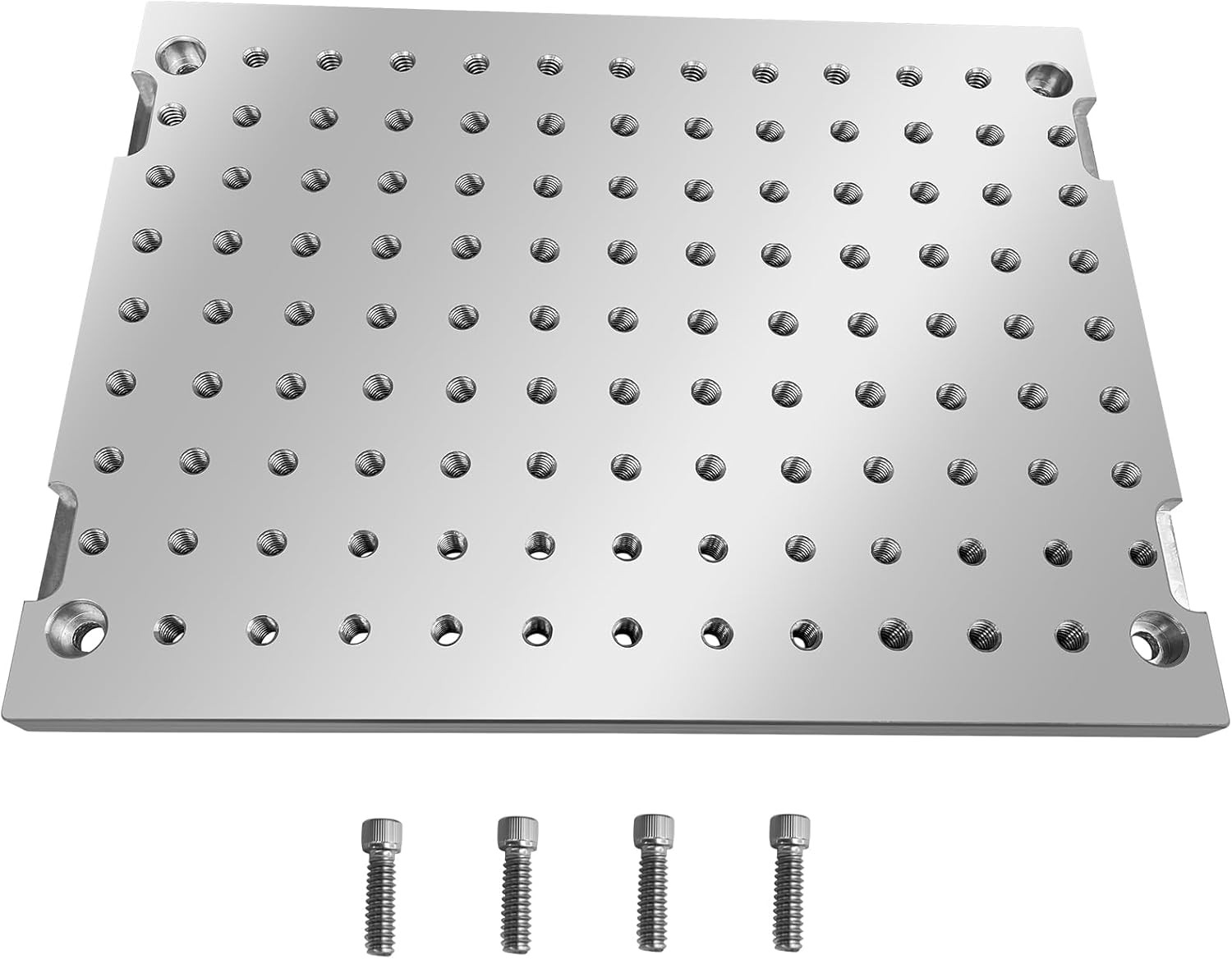 7-1/2" X 10" X 1/2" MIC7 Aluminum Fixture/Sacrificial Plate, Mini Pallet