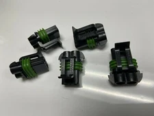 (5) Delphi Automotive Connector 15300027 2 Position female Metri-Pack 280 Series