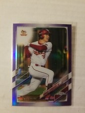 2021 Topps Chrome NPB Japanese Hiroaki Shimauchi #169 Purple Refractor #299/299