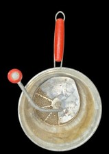 Vintage Foley Food Mill Red Handle Ricer Masher Strainer USA ~ Farmhouse Decor