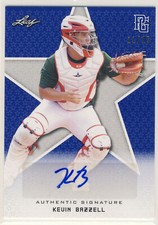 KEVIN BAZZELL 2020 Leaf Perfect Game National Showcase Blue AUTO /15 NATIONALS