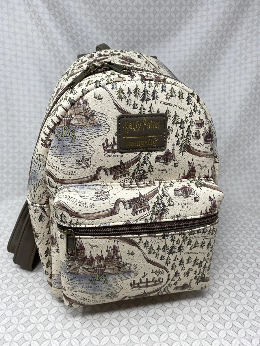 Loungefly Harry Potter Hogwarts School Grounds Map Mini Backpack