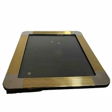 Vintage Two Toned Picture Frame Silver Gold Metal Art Deco Creative Design 8x10”