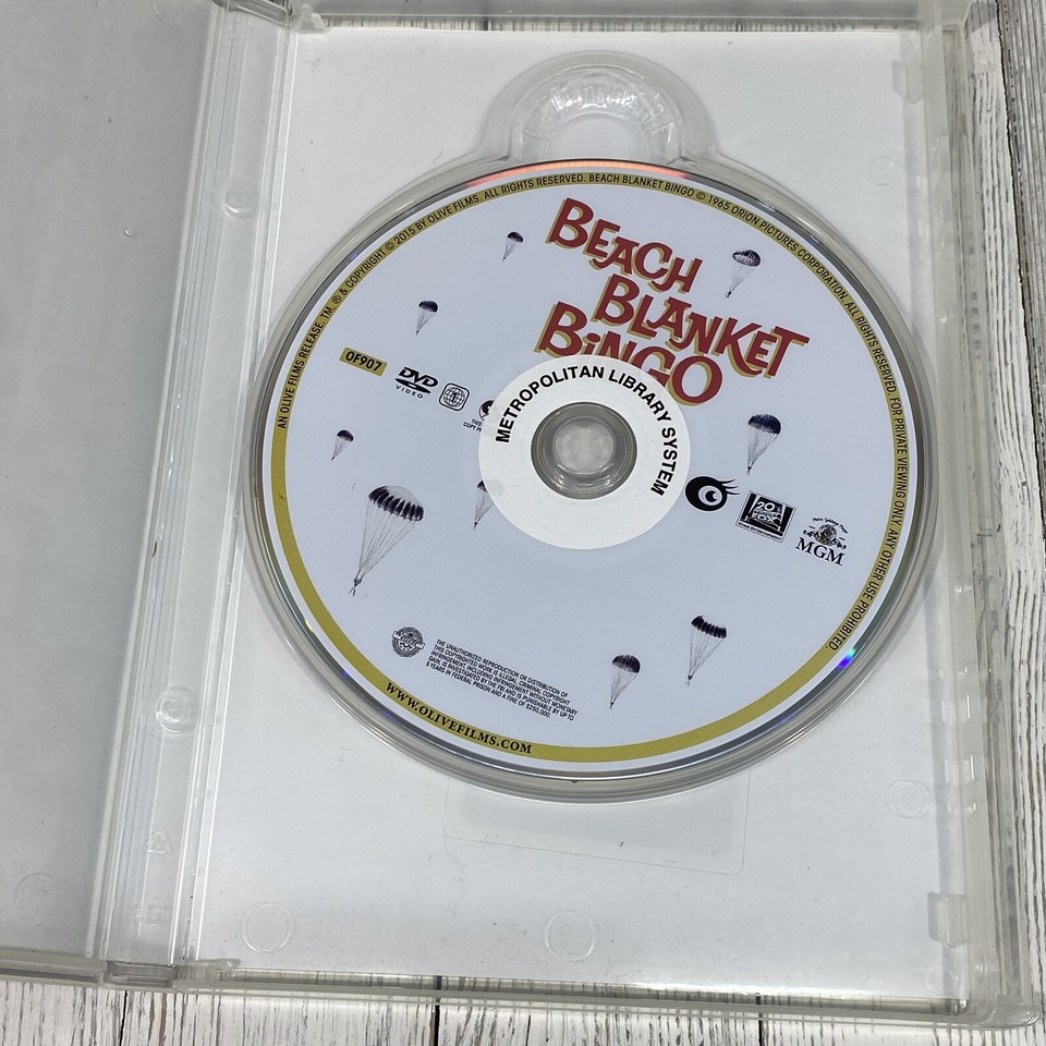 Beach Blanket Bingo (DVD, 1965) Frankie Avalon Funicello eBay