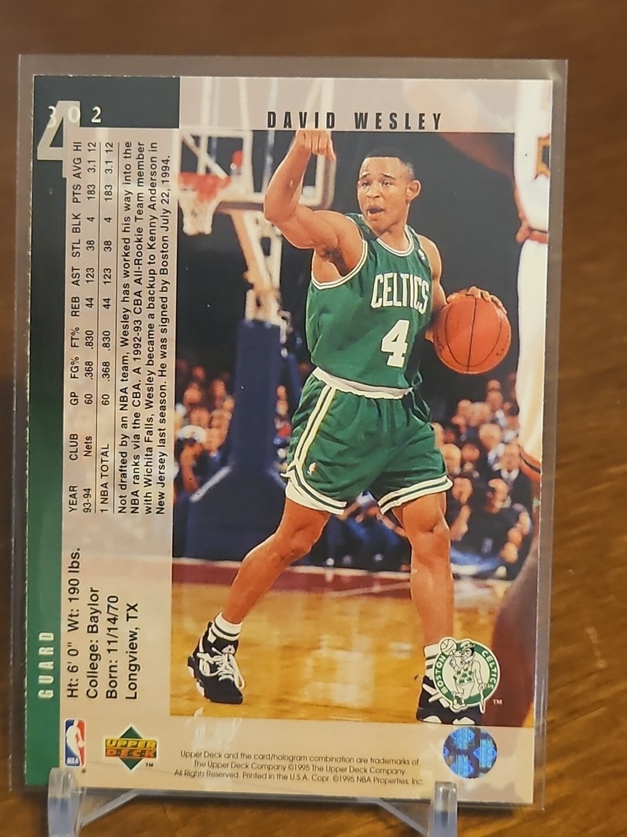 NBA 80sセルティックス　カード（14枚セット） 1994-95 Upper Deck #302 David Wesley Boston Celtics basketball