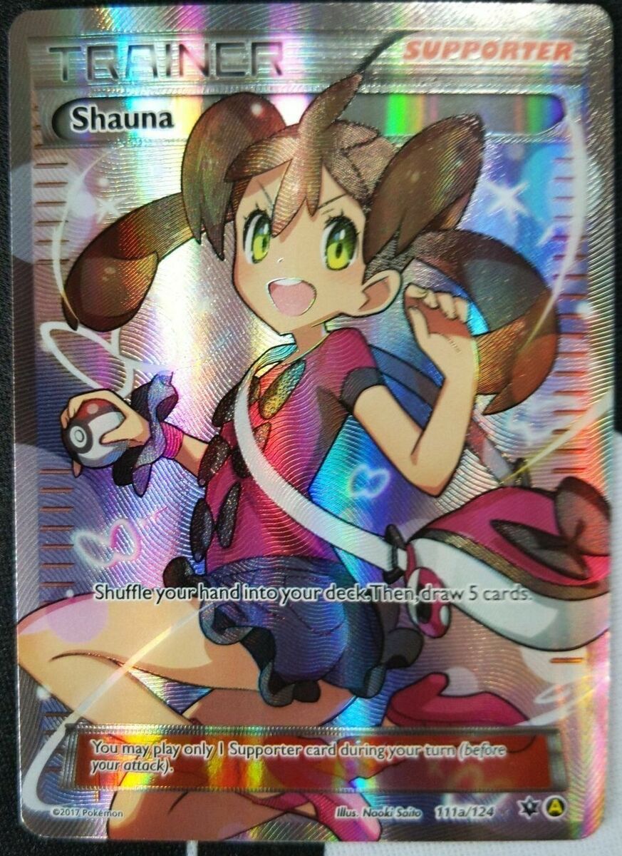 FULL ART Shauna ULTRA RARE 111a/124 Pokemon Premium FULL ART Shauna ULTRA RARE 111a/124 Pokemon Premium