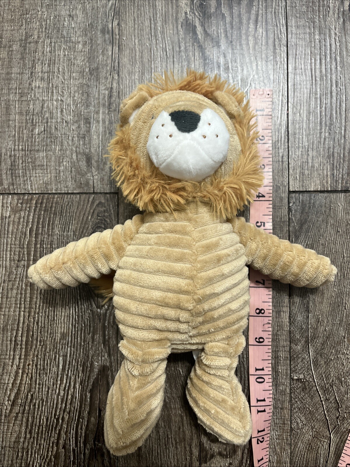 Carters Lion Plush Tan Brown Corduroy Ribbed 10